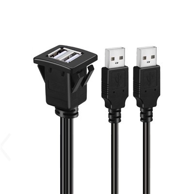 Square Drive สองพอร์ต USB2.0 สายเคเบิลข้อมูล